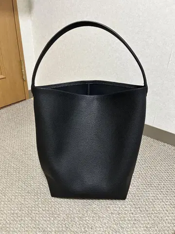 천연 가죽 토트백 [블랙]