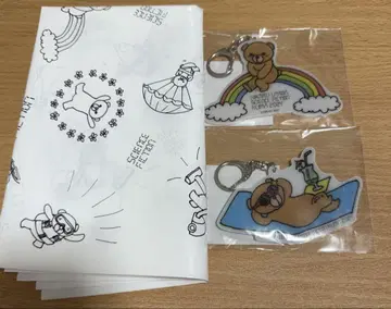 우타다 히카루 곰 3종 세트 키링 쇼핑백