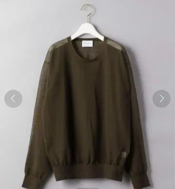 UNITED ARROWS UWMSC 시어 크루넥 니트