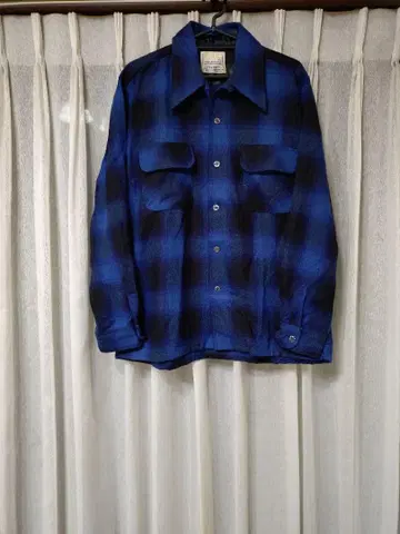 special VINTAGE70s 캐스케이드 블루 섀도우 체크 셔츠