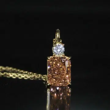 s925 모르가나이트 7ct 골드 목걸이 N-04 부속물 포함