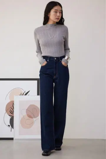 AZUL BY MOUSSY 하이 웨스트 와이드 데님 새상품급