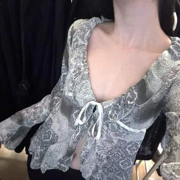 페어리 그런지 프릴 레이스 가디건