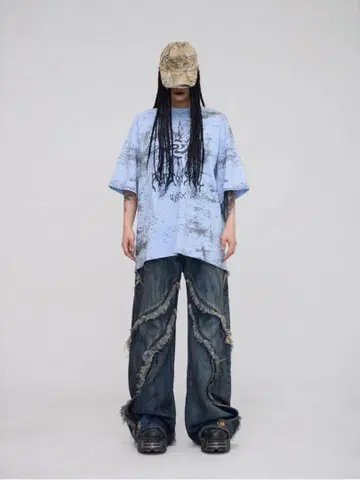 품절 상품 PERSONSOUL Tshirt color BLUE