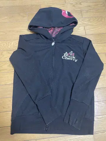 Acid Black Cherry 후드 부착 점퍼 여성용