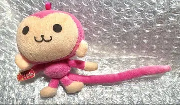 당시의 물건 핑키 몽키 봉제 인형 마스코트 키링 원숭이
