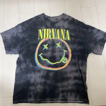 NIRVANA 스마일리 티셔츠 XL