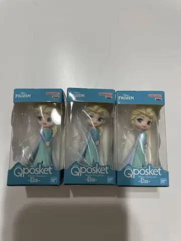 Qposket 엘사 피규어 3종 세트