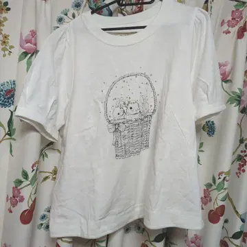 Franche Lippee 토끼 프린트 반팔 티셔츠