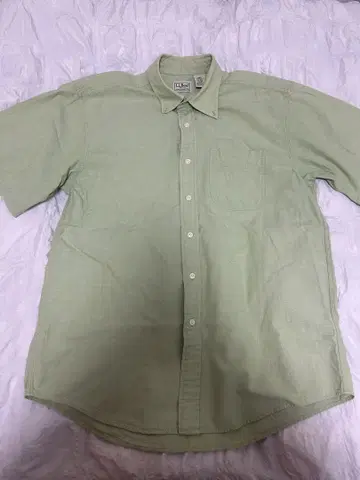 L.L.Bean 라이트 그린 반팔 셔츠 XL