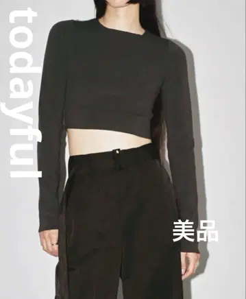 새상품급 [TODAYFUL] 크롭트 스무스 니트