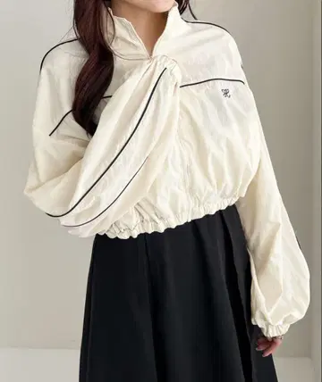 파이핑 나일론 블루종