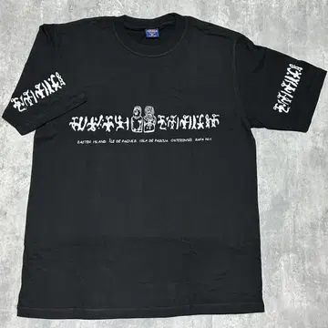반팔 얇은 블랙 로고 티셔츠 Black