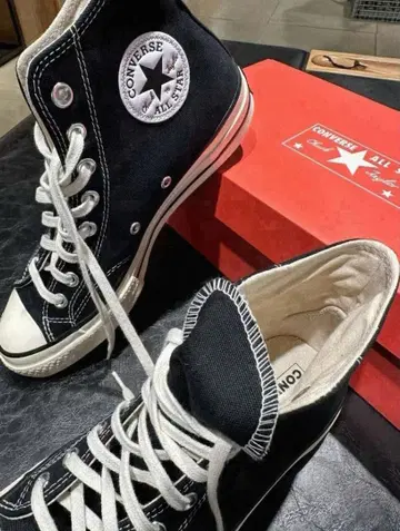 새상품 A 블랙 하이컷 ct70 hi cut 26.5cm