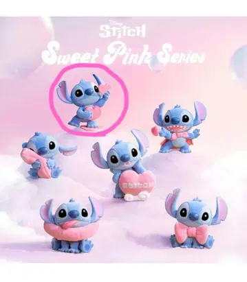 스티치 피규어 52TOYS Sweet Pink Series