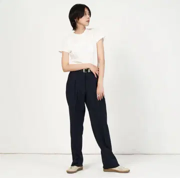 Shinzone 크라이슬러 팬츠 네이비 32