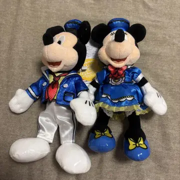 미키 미니 봉제 인형 배지 세트