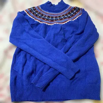 JW ANDERSON 파랑 노르딕 무늬 스웨터 M