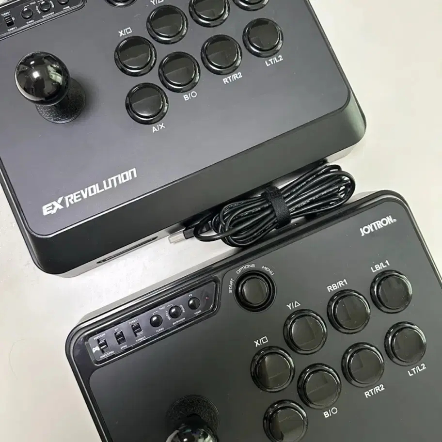 조이트론 EX 레볼루션 아케이드 스틱 2개 철권 조이스틱