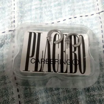 PLACEBO CAREERING501 실버 후프 귀걸이