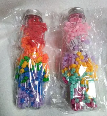 곰돌이 케이스 포함 컬러풀 블록 2종 세트
