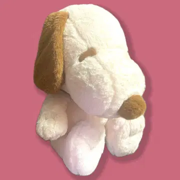스누피 봉제 인형 크림색