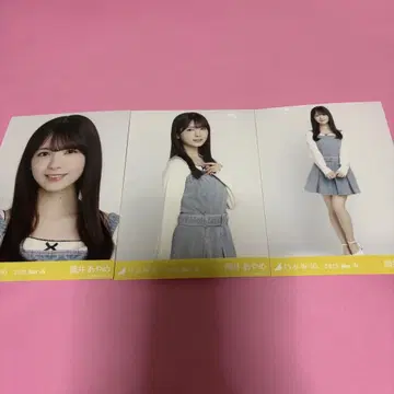 노기자카46 츠츠이 아야메 브로마이드 데님 원피스 컴프