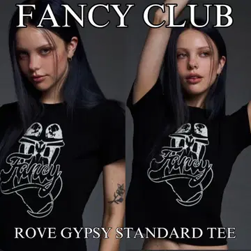 FANCY CLUB 집시 스탠다드 티셔츠 피치 티셔츠