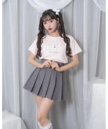 허니 시나몬 푸들 아플리케 티셔츠
