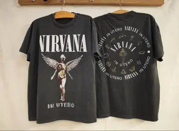 NIRVANA 그래픽 티셔츠 블랙