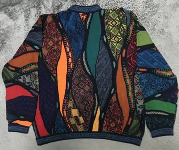 coogi 멀티 컬러 3D 니트