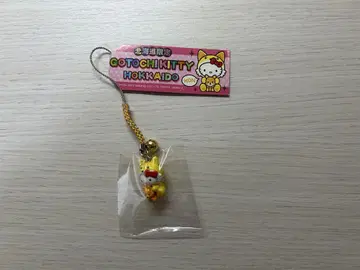 레어 헬로키티 지역 특산품 홋카이도 한정 네즈메 스트랩 키타키츠네