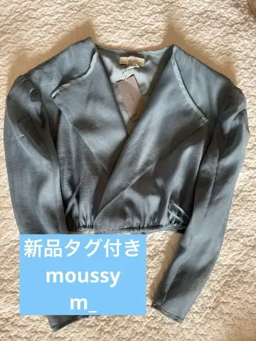 택 포함 새상품 moussy m_ 마우지 자켓 시어 자켓