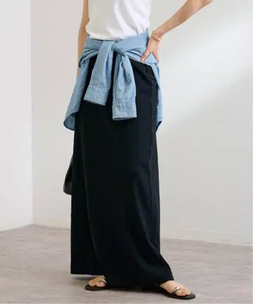 프레임워크 ONIT COTTON RIB TIGHT LONG 스커트