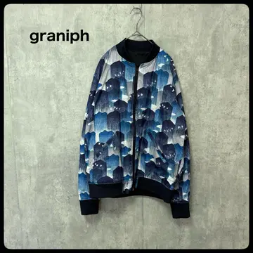 # graniph 그라니프 리버서블 블루종 나일론 점퍼