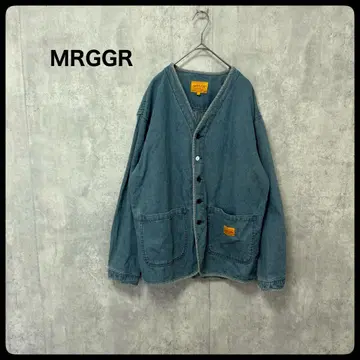# MRGGR 데님 블루 커버올 아우터 자켓