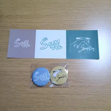 Saucy Dog 캔뱃지 스티커 세트