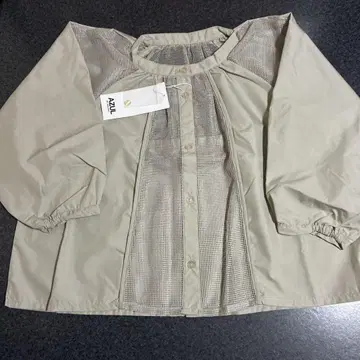 AZUL BY MOUSSY 메쉬 패널 절개 7부 소매 겉옷