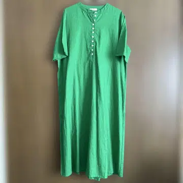새상품 sloe 롱 원피스 반팔 면과 린넨 혼방 원단