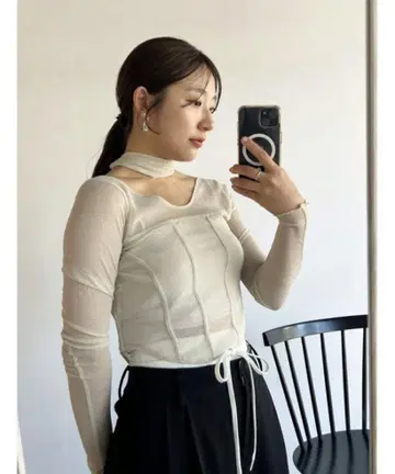 새상품 SNIDEL 코르셋 디자인 컷 상의 IVR