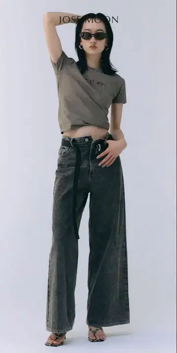조세 문 오버다이 티셔츠(그레이)