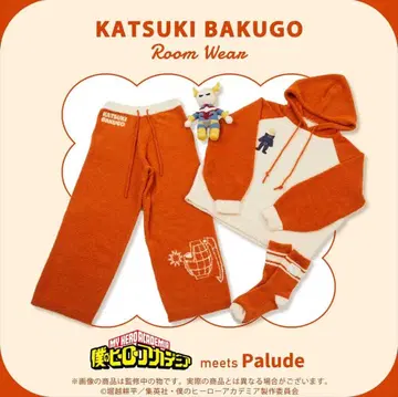 나의 히어로 아카데미아 룸웨어 상하의 세트 palude 파자마 바쿠가