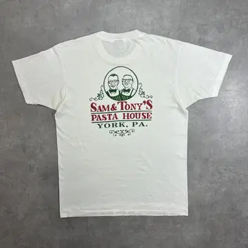 90s 미국 현지 파스타 가게 티셔츠 L 사이즈 빈티지