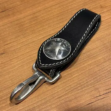 Vanson Leathers 가죽 키링 키 후크 도치기 가죽