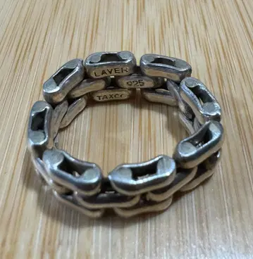 LAVER 3 LINK RING 925 실버 반지