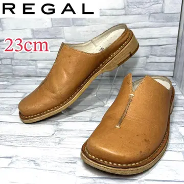 REGAL 리갈 사보 샌들 천연 가죽 라이트 브라운 23cm