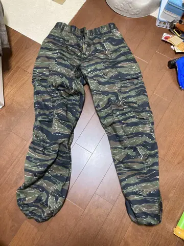 로스코 타이거 카모 카모 패턴 카고 팬츠 M 사이즈