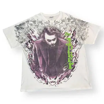 00s The Dark Knight Joker 올 패턴 티셔츠 XL