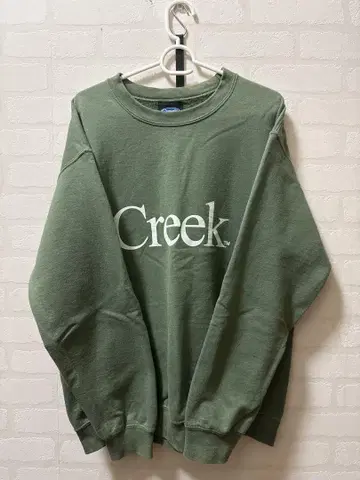 creek 맨투맨 올리브 그린