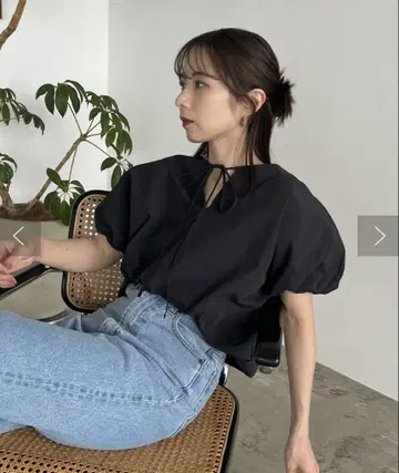 [shio 기획] 카프리 슈레 마쥬 리본 블라우스